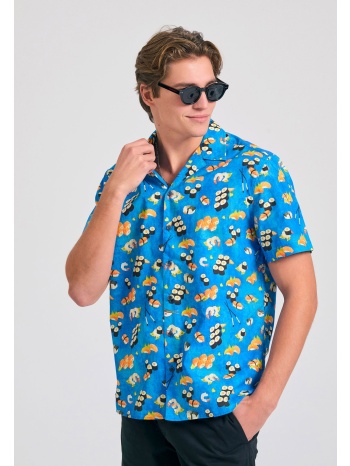 relaxed fit πουκάμισο με all over τύπωμα