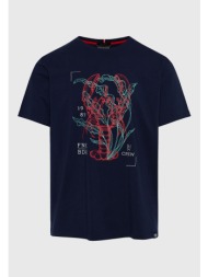 t-shirt με abstract graphic τύπωμα