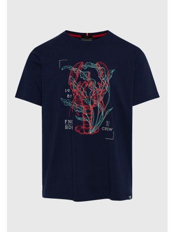 t-shirt με abstract graphic τύπωμα