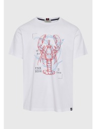 t-shirt με abstract graphic τύπωμα