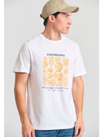 ανδρικό t-shirt με graphic τύπωμα στο στήθος