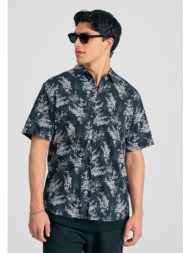 relaxed fit πουκάμισο με floral print