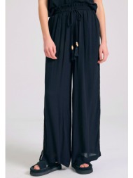 loose fit παντελόνα από τεχνητό μετάξι