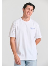 relaxed t-shirt με vintage τύπωμα στην πλάτη