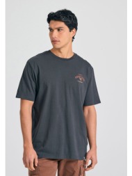 relaxed t-shirt με tropical τύπωμα στην πλάτη