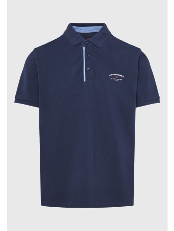 πόλο μπλούζα με τυπωμένο artwork στο στήθος