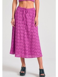 μίντι embroidery φούστα σε γραμμή άλφα