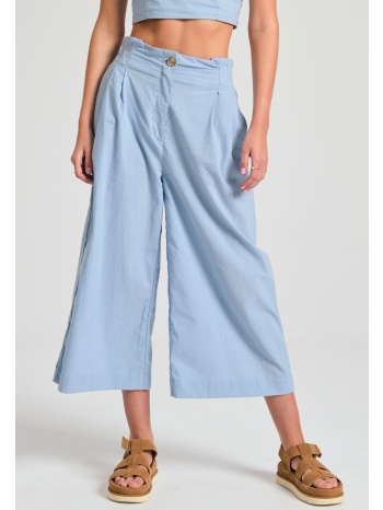 loose fit παντελόνι με πιέτες στη μέση