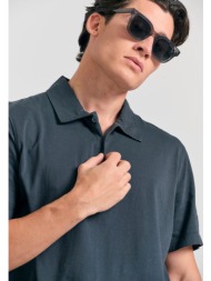 garment dyed πόλο μπλούζα