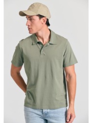 garment dyed πόλο μπλούζα