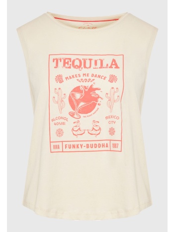 t-shirt από οργανικό βαμβάκι με vintage print