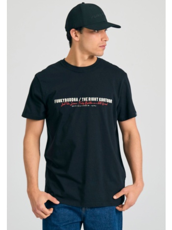 ανδρικό t-shirt με funky buddha τύπωμα στο στήθος