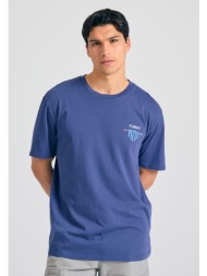 relaxed t-shirt με graphic τύπωμα στην πλάτη