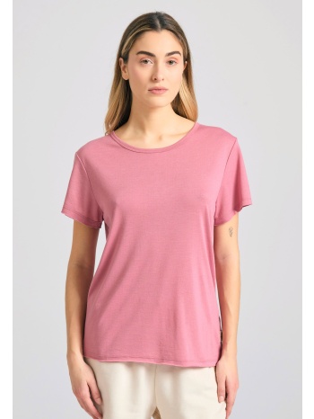 γυναικείο μονόχρωμο t-shirt από βισκόζη