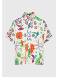 γυναικείο relaxed fit πουκάμισο με exotic τύπωμα