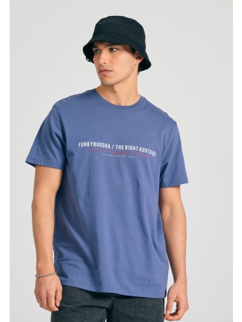 ανδρικό t-shirt με funky buddha τύπωμα στο στήθος