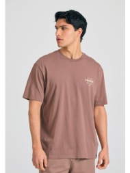 relaxed fit t-shirt με text artwork τύπωμα στην πλάτη