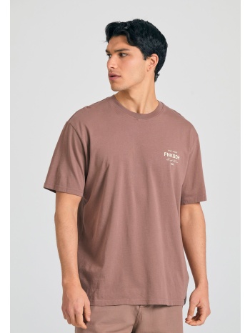 relaxed fit t-shirt με text artwork τύπωμα στην πλάτη