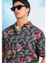 relaxed fit resort πουκάμισο με φλοράλ τύπωμα