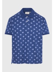 polo μπλούζα με all over τύπωμα