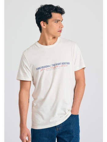 ανδρικό t-shirt με funky buddha τύπωμα στο στήθος