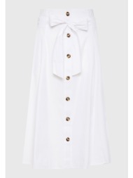 relaxed fit μίντι φούστα με πιέτες