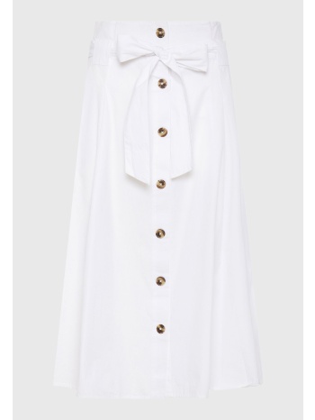 relaxed fit μίντι φούστα με πιέτες