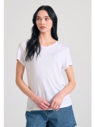 γυναικείο μονόχρωμο t-shirt από βισκόζη