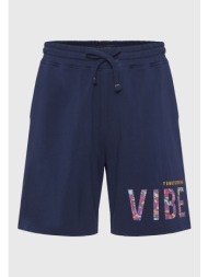 relaxed fit αθλητική βερμούδα με τύπωμα