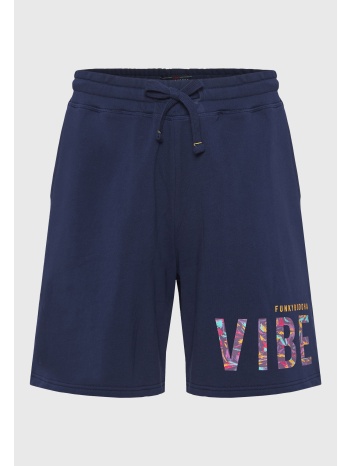 relaxed fit αθλητική βερμούδα με τύπωμα