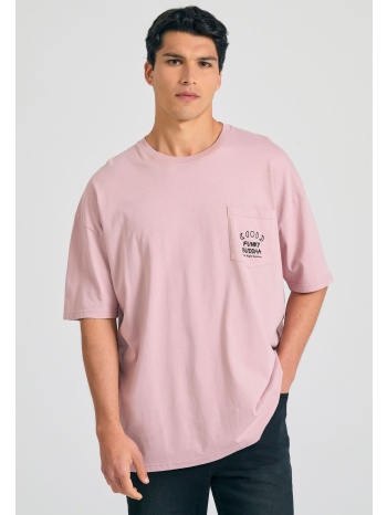 oversized t-shirt με γραφικό τύπωμα στην πλάτη
