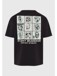 oversized t-shirt με abstract τύπωμα στην πλάτη