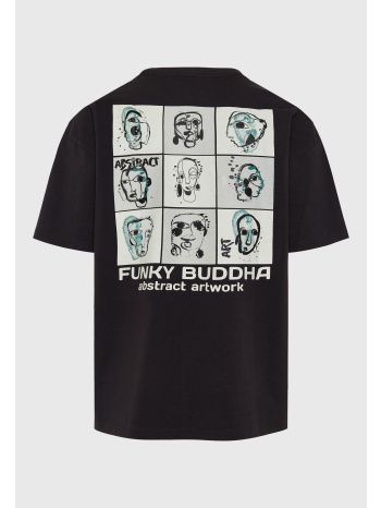 oversized t-shirt με abstract τύπωμα στην πλάτη