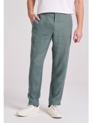 linen blend casual chino παντελόνι