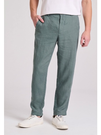 linen blend casual chino παντελόνι