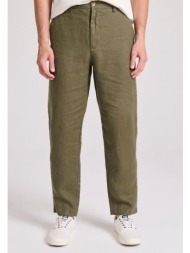 linen blend casual chino παντελόνι