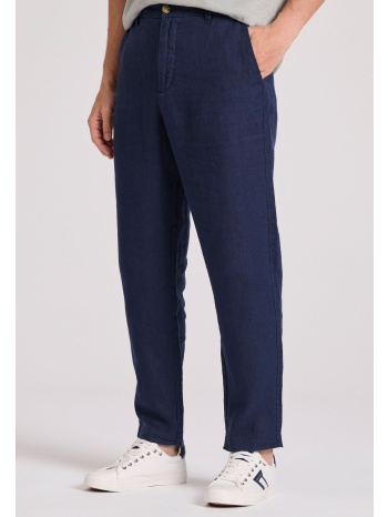 linen blend casual chino παντελόνι