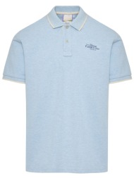 μπλούζα polo σε μελανζέ ...