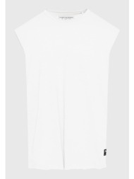 αμάνικη μπλούζα με raw edges