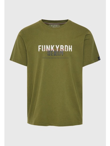 t-shirt με faded τύπωμα στο στήθος