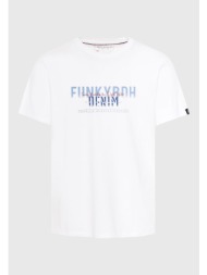 t-shirt με faded τύπωμα στο στήθος