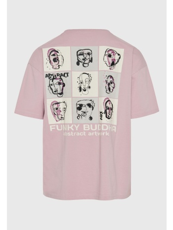 oversized t-shirt με abstract τύπωμα στην πλάτη