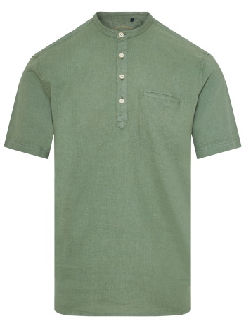 relaxed fit linen blend πουκαμίσα