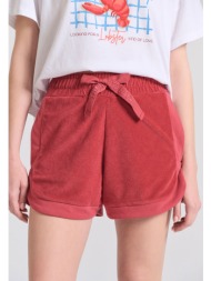 loose fit γυναικείο πετσετέ σορτς