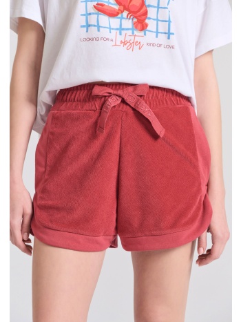 loose fit γυναικείο πετσετέ σορτς