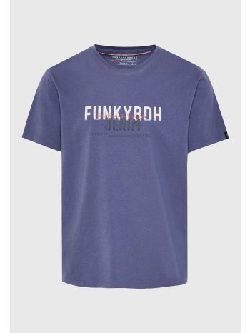 t-shirt με faded τύπωμα στο στήθος