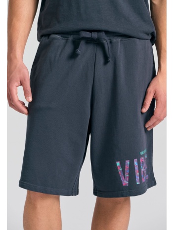 relaxed fit αθλητική βερμούδα με τύπωμα