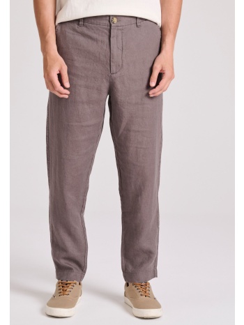 linen blend casual chino παντελόνι