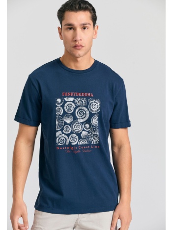 ανδρικό t-shirt με graphic τύπωμα στο στήθος