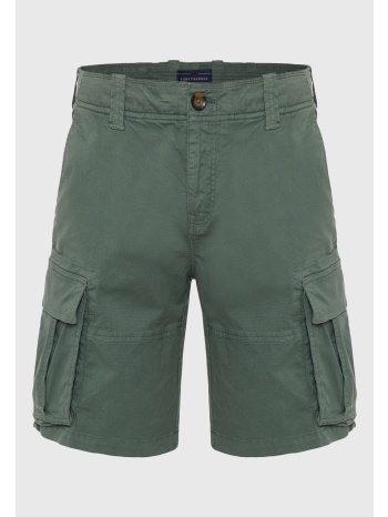 loose fit cargo βερμούδα σε ζακάρ ύφανση